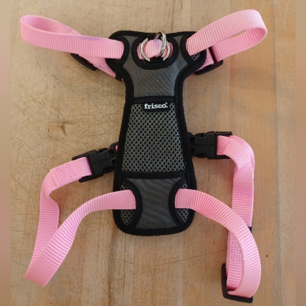 Padded Dog Harness Medium Pink